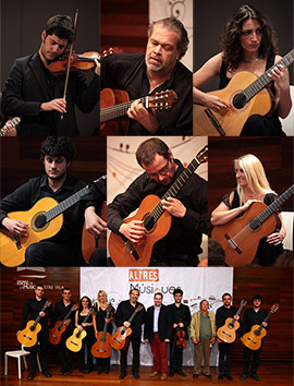 Ensemble de Guitarres de Barcelona y del violinista Daniel Gil