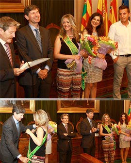 Acto de nombramiento de Sonia Trujillo como reina de Santa Rita del Ayuntamiento de Castellón