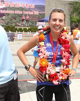Éxito de Sofía García Bardoll en el maratón de la Gran Muralla China
