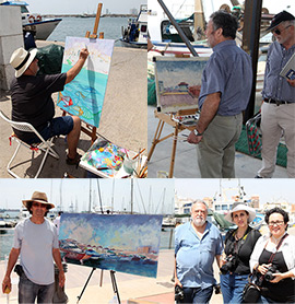V Jornada de pintura mediterránea Pinzells al port