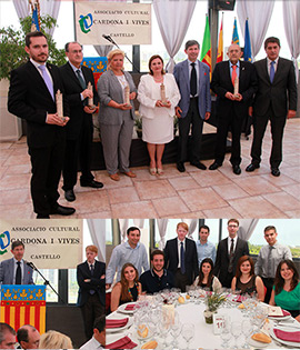 Entrega de los premios Fadrí por la Associació Cultural Cardona Vives
