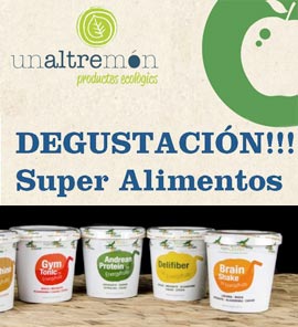 Complementos naturales para tu alimentación. Degustación gratuita en Un altre món