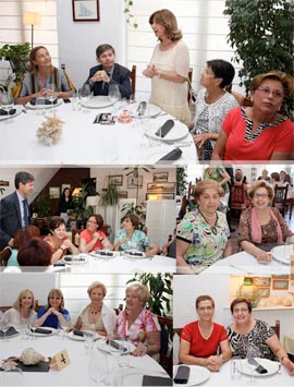 Celebración fin de curso de la Asociación de Amas en el restaurante Mediterráneo