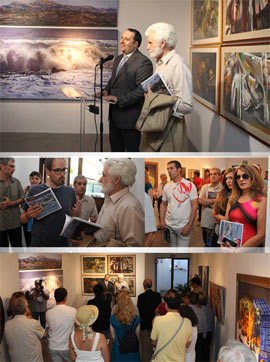 Inauguración de la exposición de Traver Calzada en Benicàssim