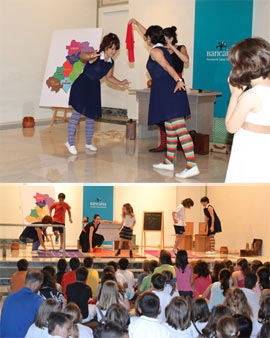 La Sala San Miguel de la Fundación Caja Castellón se llena de jóvenes con los juegos tradicionales castellonenses