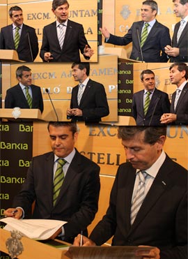 El Ayuntamiento de Castellón y Bankia firman un convenio para actividades culturales, deportivas y de promoción del comercio
