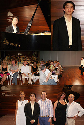 Actuación del pianista Gabriel Tran-Phuong-Nam en Benicàssim