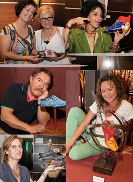 18 artistas convierten hormas de zapato en obras de arte. Exposición en el Gran Casino de Castellón