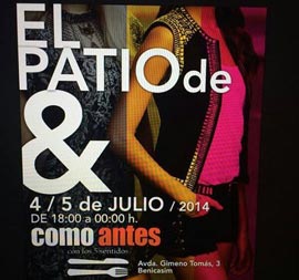 El Patio de & en el restaurante COMO ANTES de Benicàssim