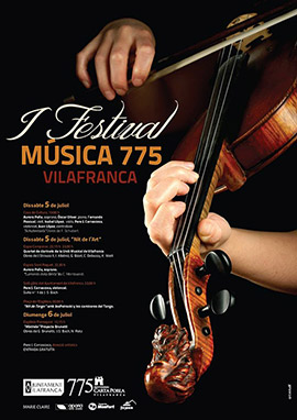 Programa del I Festival de música de Vilafranca