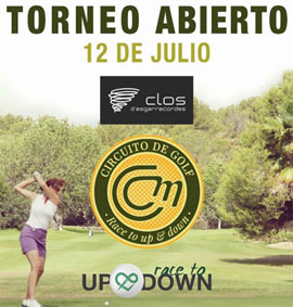 Torneo de golf abierto el 12 de julio en el Club de Campo Mediterráneo