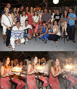 Davinia Mérida celebró su cumpleaños en Travesura