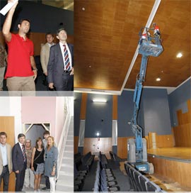 El Alcalde de Castellón visita la marcha de las obras de remodelación del  Centro Cultural La Marina solicitada por los vecinos del Grao
