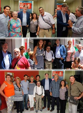 El candidato  José Antonio Pérez Tapias ha visitado hoy la sede de PSPV de Castellón