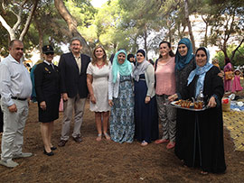 Celebración del fin del Ramadán, Eid al-Fitr, en el pinar del Grao de Castellón