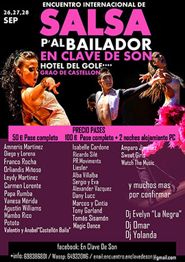 Encuentro Internacional de Salsa P’al Bailador en Clave de Son en Castellón