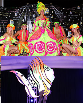 Marina d’Or incorpora nuevos personajes a sus desfiles y espectáculos
