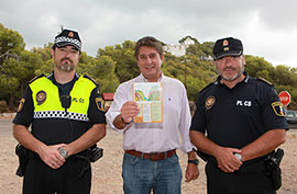 Campaña informativa en Castellón sobre las consecuencias de los incendios