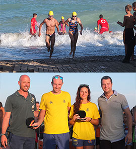 Yurema Requena y Víctor Manuel Moreno, ganadores de la X Travesía Marítima playas de Nules