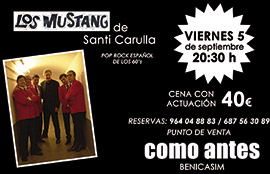 Los Mustang de Santi Carulla en como antes Benicàssim