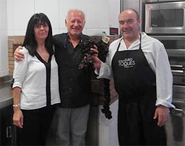 El actor Juan Echanove en el restaurante Cal Paradis