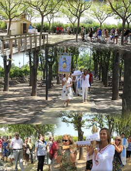 Tradicional Misa y Procesión en el Parque del Meridiano por las fiestas de agosto