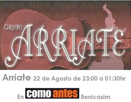 El grupo sevillano Arriate en como antes Benicassim
