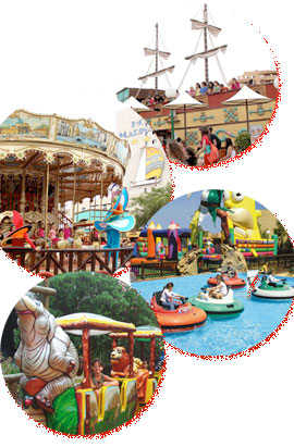 Las mejores atracciones para niños en el parque Mundo Fantasía de Marina D´Or
