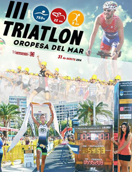 El próximo 31 de agosto, el III Triatlon Oropesa del Mar