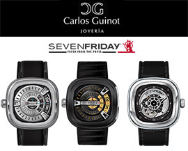 Joyería Carlos Guinot distribuidor exclusivo para Castellón de la marca de relojes SevenFriday