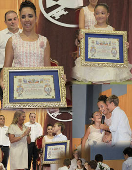 Nerea Piazuelo Rafels y Paula Rafels García proclamadas reinas de Sant Pere 2015 y madrinas del sector 12