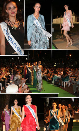 Gran desfile Top Model de Miss World Spain 2014 en el anfiteatro Pepe Falomir Almela de Benicàssim