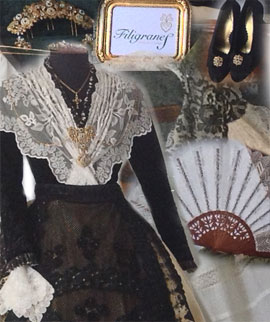 Trajes de Marta García como Dama de las Fiestas de Ribesalbes por Filigranes