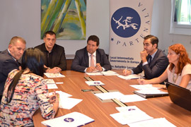 El presidente de la Diputación, Javier Moliner, inaugura la nueva sede de Partenalia en Bruselas con el objetivo de incrementar la acción de lobby a favor de las provincias