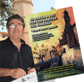 Lorenzo Ramírez autor del cartel de la  XI edición de la Marxa a peu per les Ermites