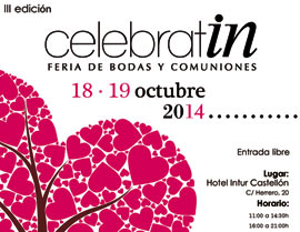 Próxima  feria de bodas y comuniones Celebrat-in del 18 al 19 de octubre
