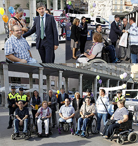 Campaña de sensibilización en Castellón con las personas discapacitadas