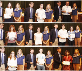 Acto de entrega de los premios de los Concursos de Juventud de Castellón