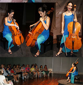 Azul y Jade, concierto de Violoncello de Iris Azquinezer en Benicàssim