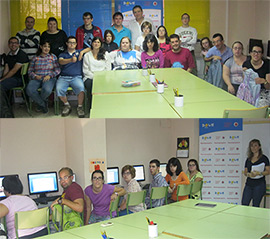 Jóvenes con síndrome de Down de Castellón aprenden Nuevas Tecnologías