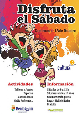 Educació Benicàssim impulsa la campaña “Disfruta el Sábado”