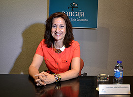 Paloma Sánchez Garnica en la Fundación Caja Castellón