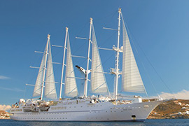 Tercera escala de un crucero de la compañía Windstar en Castellón