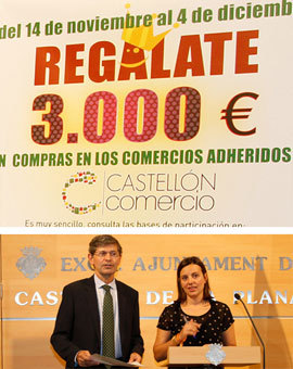 Nueva campaña de dinamización comercial de Castellón en la que se sorteará un vale de compra de 3.000 euros