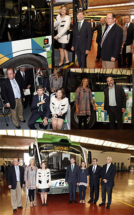 Visita al nuevo vehículo del Tram