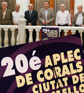 Diez corales participarán en el XX Aplec de Corals Ciutat de Castelló este domingo en el Auditori