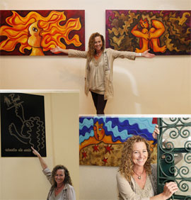 La artista castellonense Maite Benet abre su Rincón del Arte en la calle Alloza