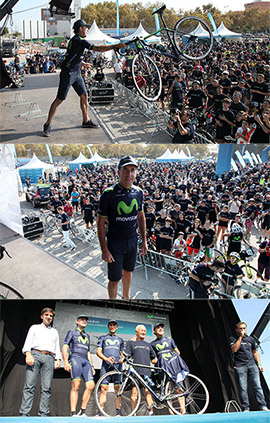 Marcha ciclista Movistar en Castellón