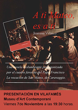 Presentación de la novela “A ti Mateo, es a ti” de Juanma Velasco