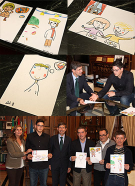 Alumnos de Afanías ilustran el cuento de Navidad escrito por Alfonso Bataller